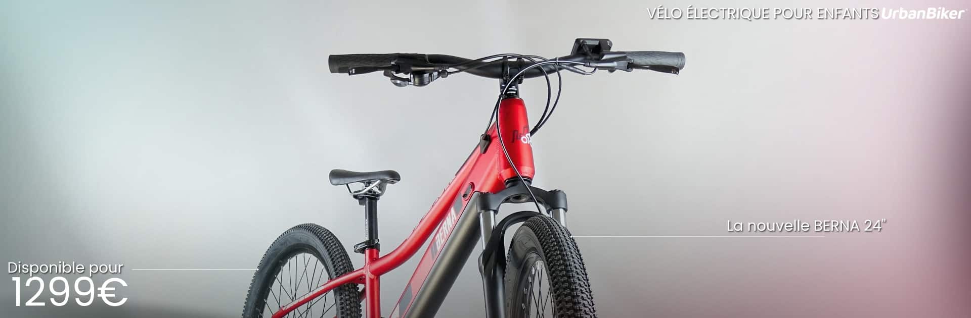 Urbanbiker Berna 24″ | Vélo Électrique Enfant | 70KM Autonomie